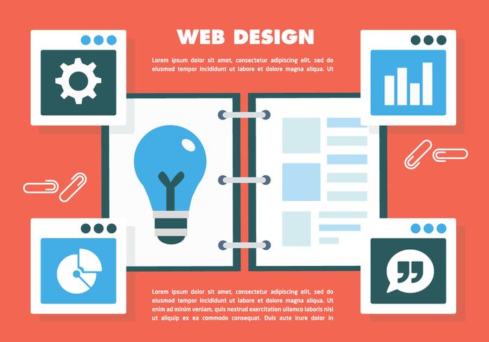 Gratis webbdesign vektor