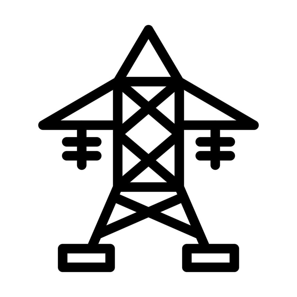 Strommast-Icon-Design vektor