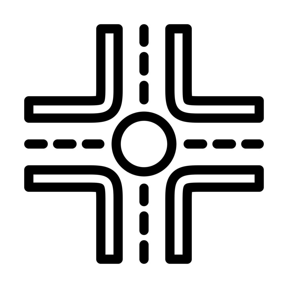 Crossroad-Icon-Design vektor