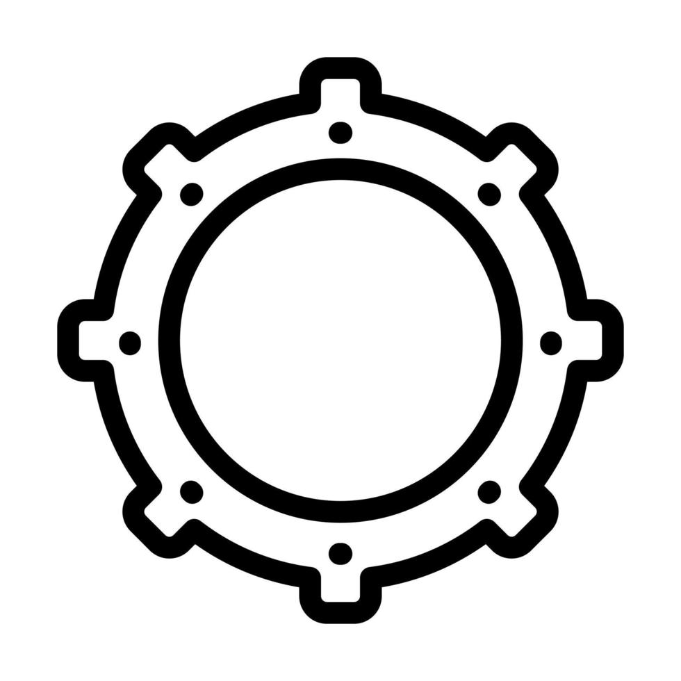 Zahnrad-Icon-Design vektor