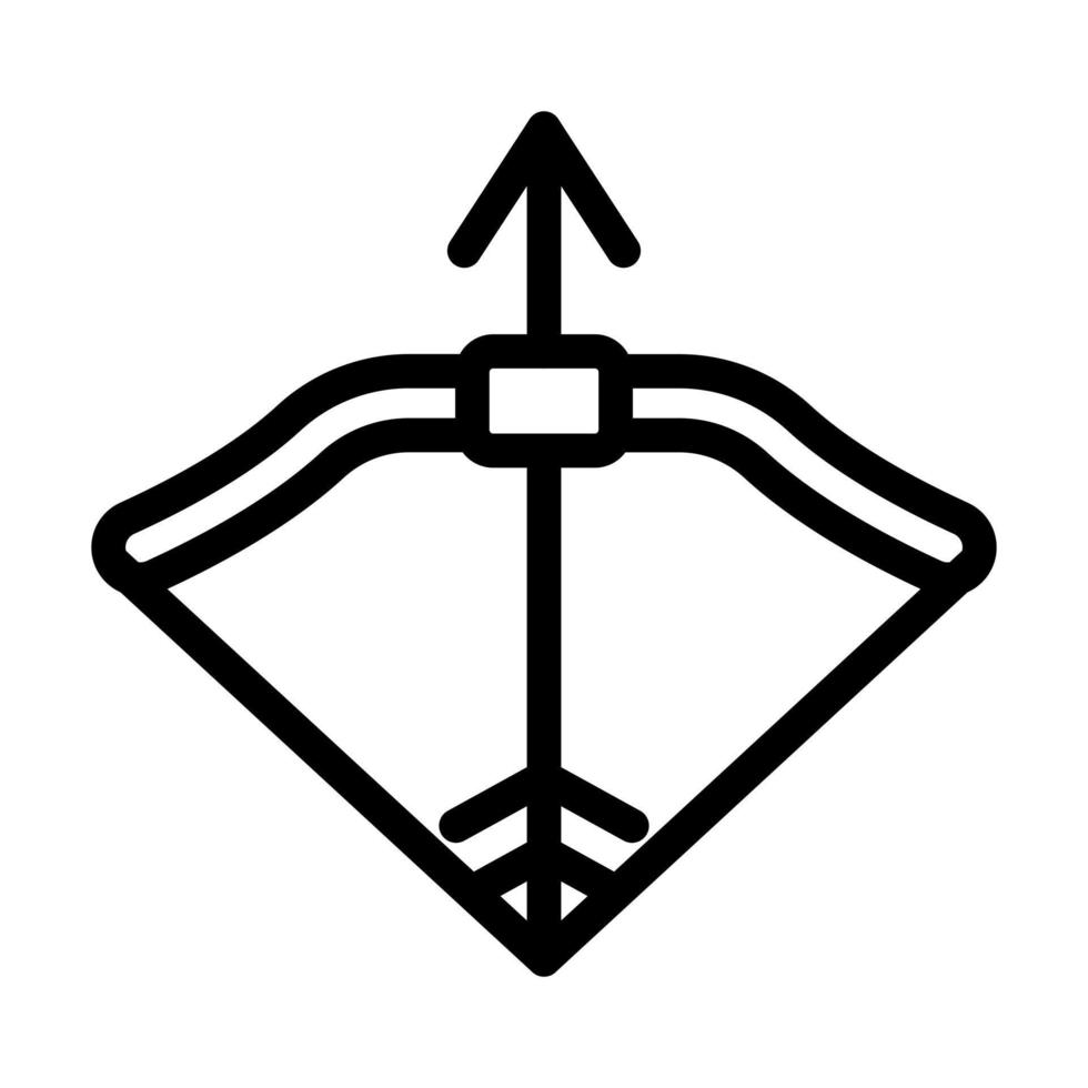 bågskytte ikon design vektor
