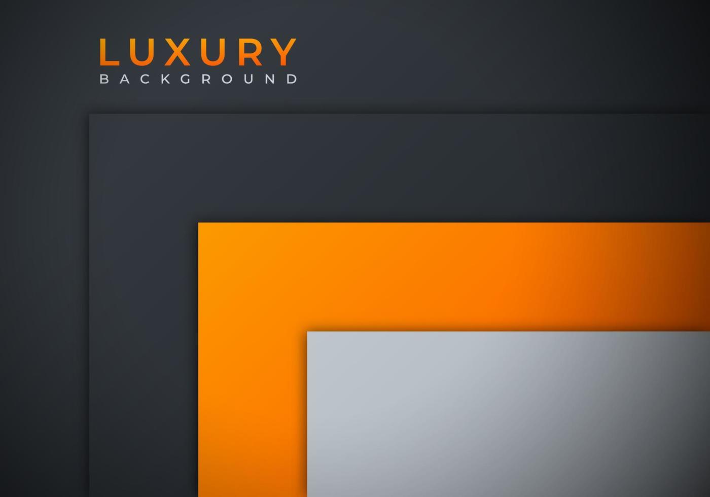 moderner Überlappungsmaß orangefarbener Balkenhintergrund mit Kopierraum für Text oder Nachricht vektor