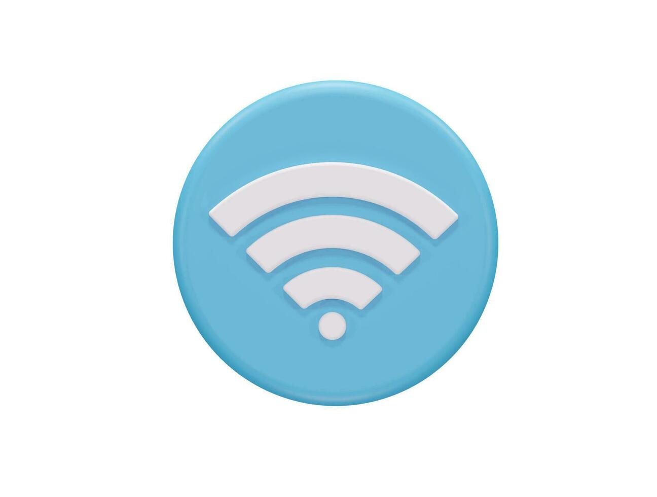 wifi-symbol 3d-illustrationselement vektor