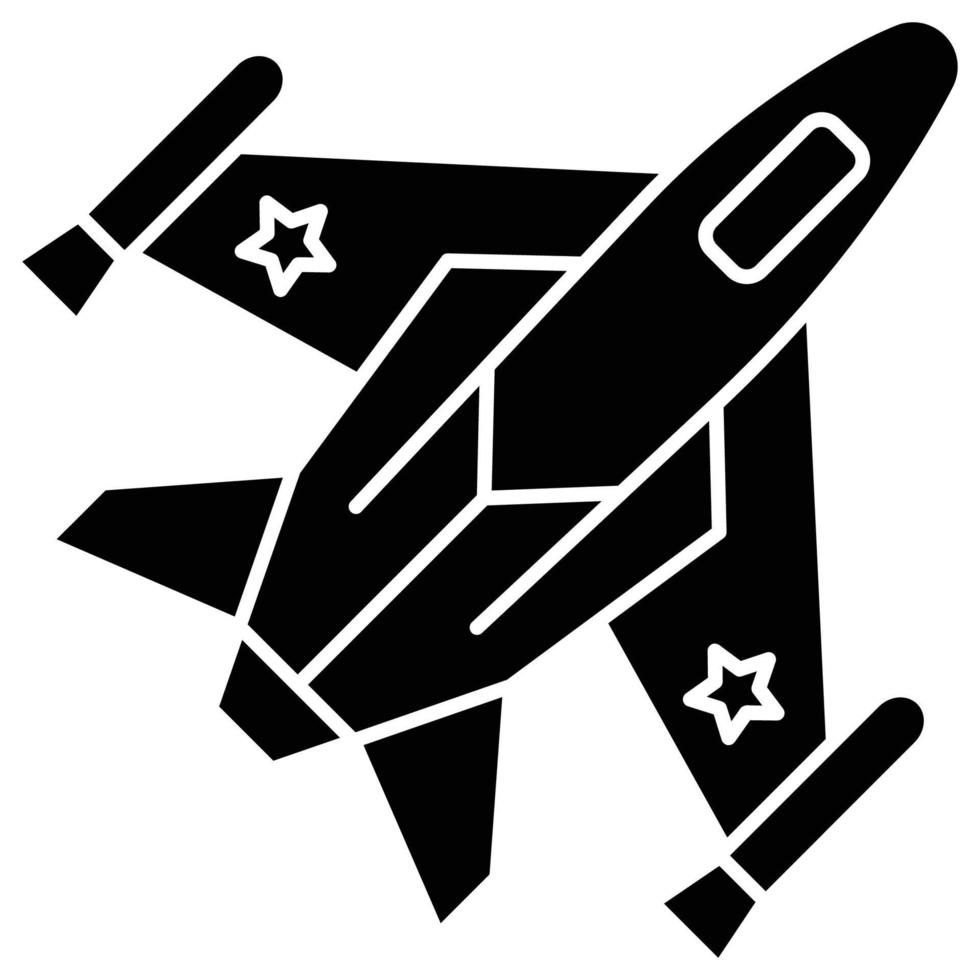 Kampfjet, der leicht geändert oder bearbeitet werden kann vektor