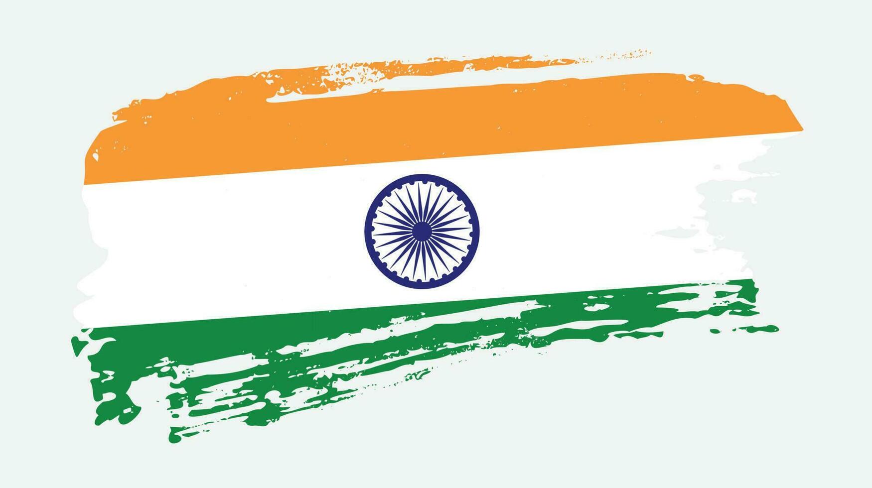 neuer Vintage Splash indischer Flaggenvektor vektor