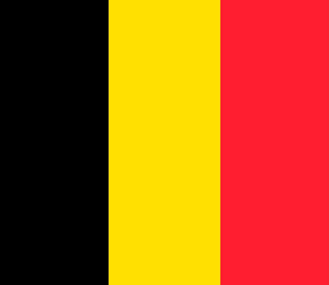 Flagge von Belgien. Symbol des Unabhängigkeitstages, Souvenir-Sportspiel, Tastensprache, Symbol. vektor