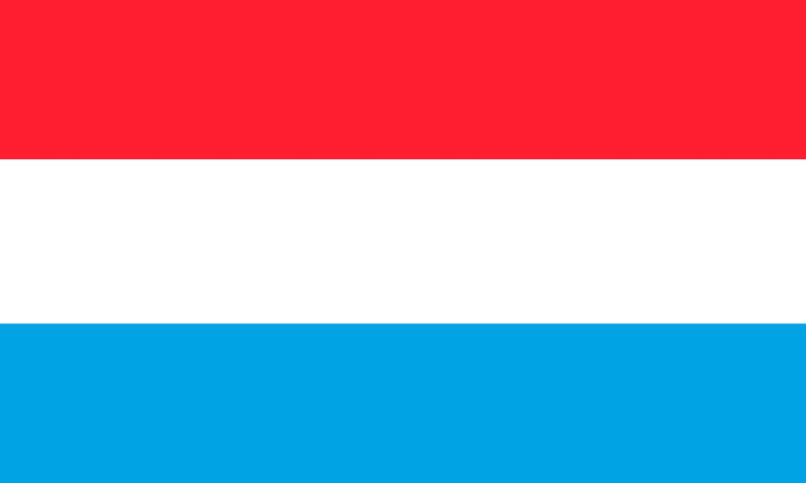 Flagge von Luxemburg. Symbol des Unabhängigkeitstages, Souvenir-Sportspiel, Tastensprache, Symbol. vektor