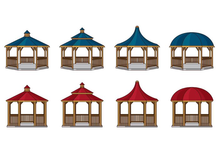 Gazebo Vector Ikoner