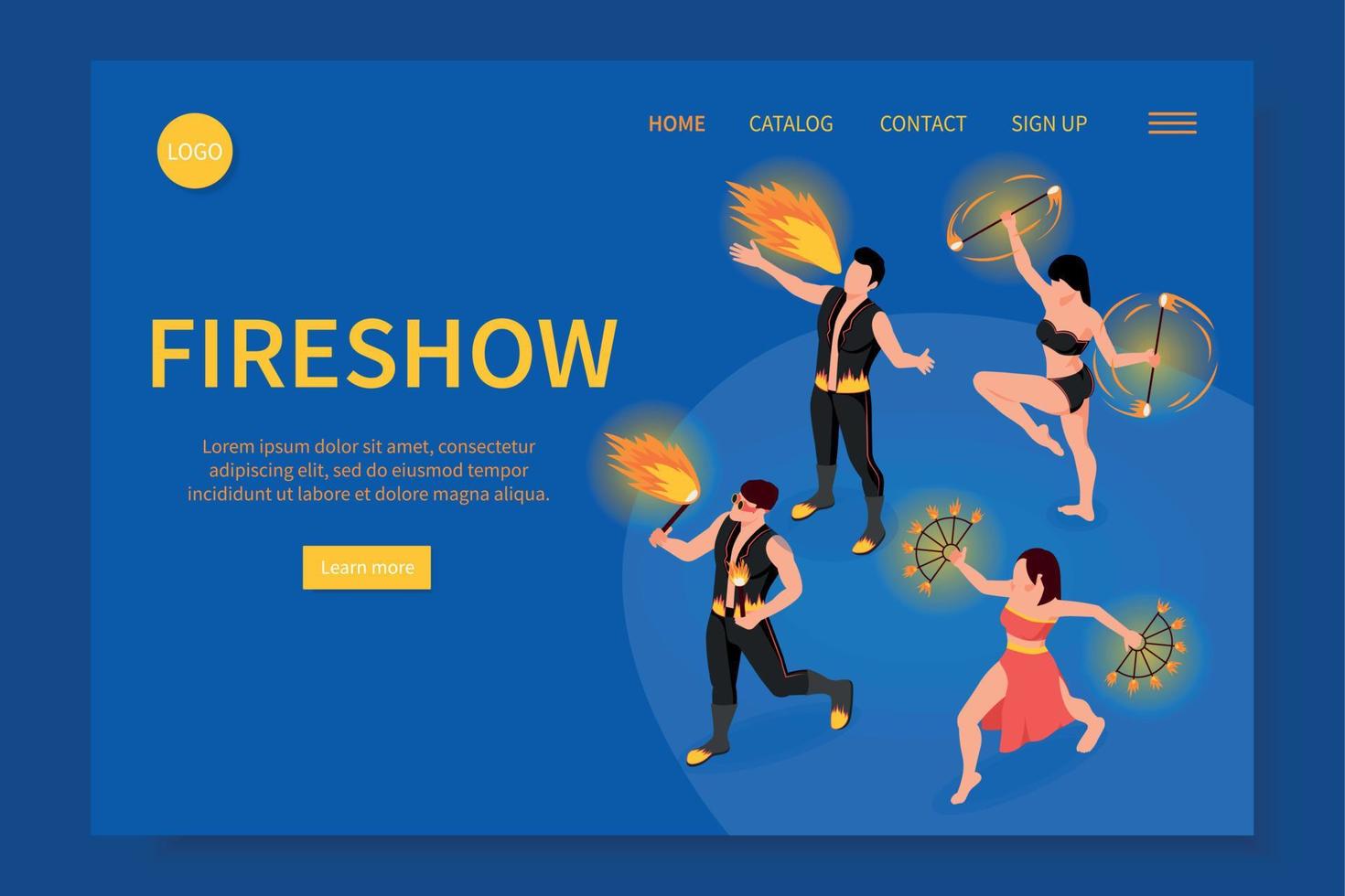 fireshow people website vektor