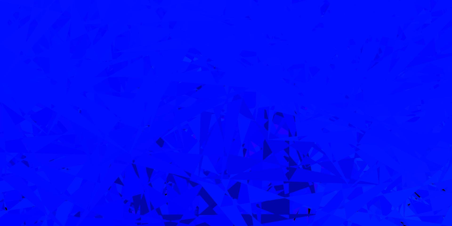 mörkblå vektorbakgrund med månghörniga former. vektor