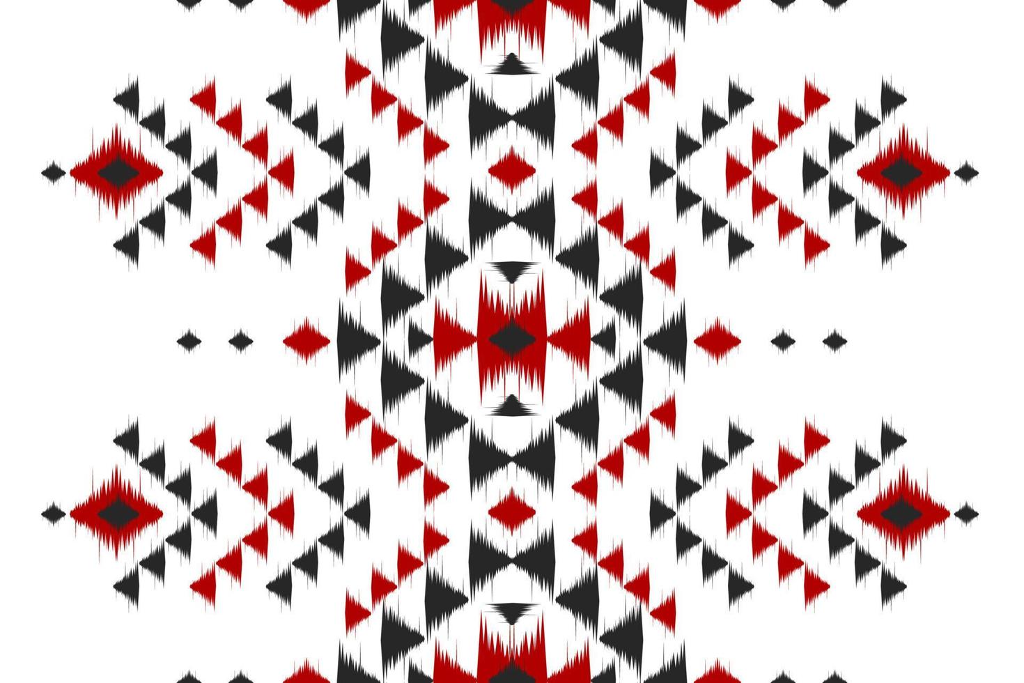 ethnisches ikat-nahtloses muster im stammes-. amerikanischer, mexikanischer Stil. Aztekischer geometrischer Ornamentdruck. vektor