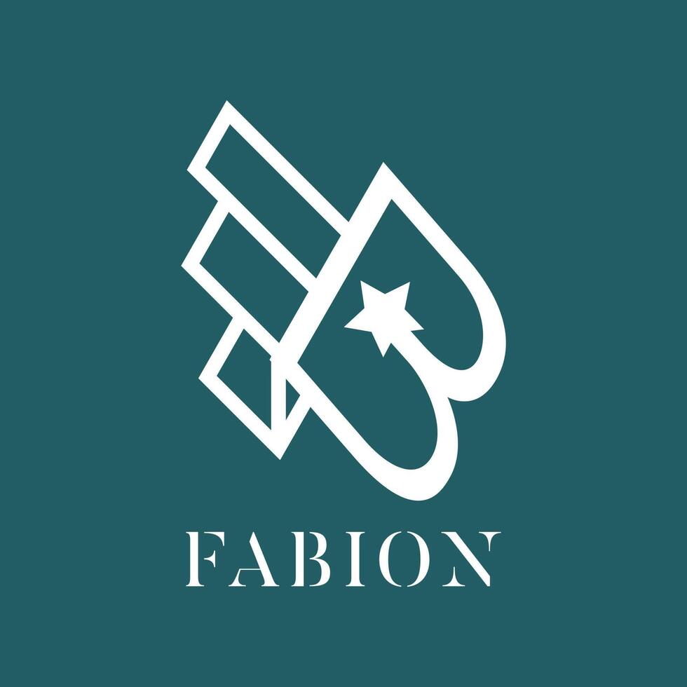 fb första brev logotyp inspiration. f och b kombination logotyp vektor design.