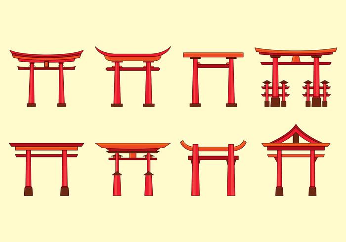 Torii Vektor Icons