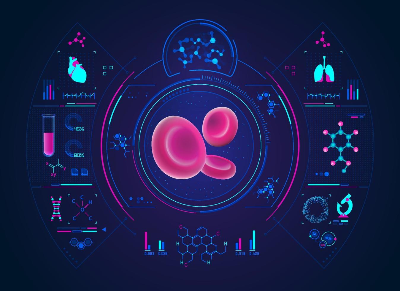 Blutzellentest vektor