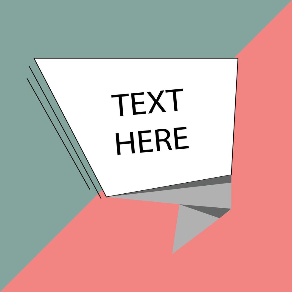 abstrakt text låda design med din text eps 10 stock vektor illustration