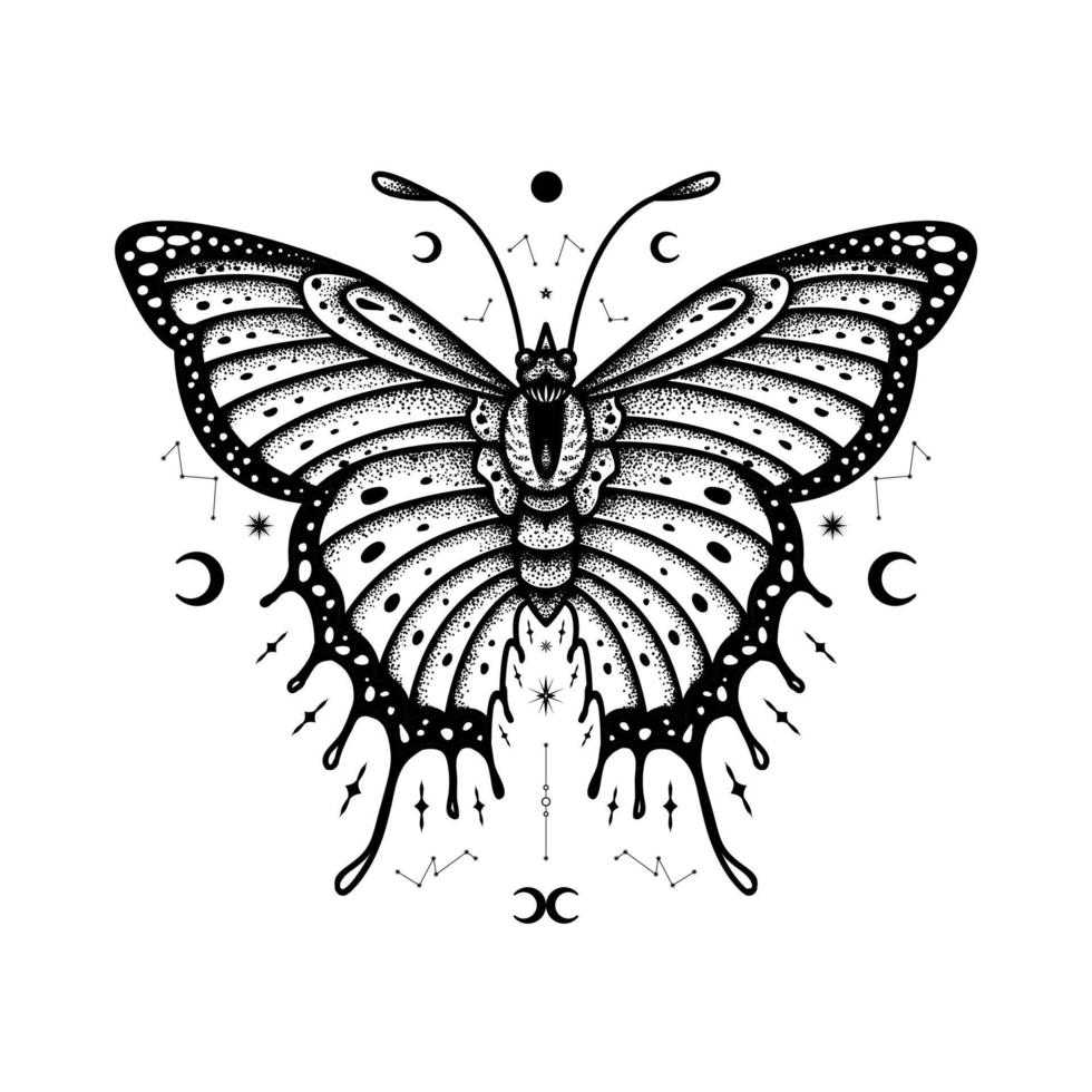 Schmetterlingsvektorillustration vektor