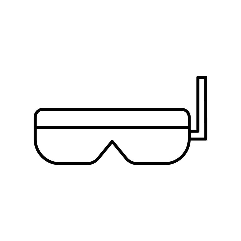 Schwimmbrille Symbol Leitung Abbildung. Symbol zum Schwimmen. einfaches Design editierbar vektor