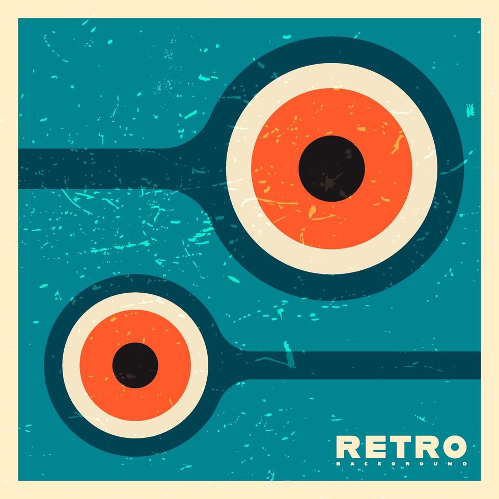 Retro-Grunge-Textur-Hintergrund mit minimalem Vintage-Design. Vektor-Illustration. vektor