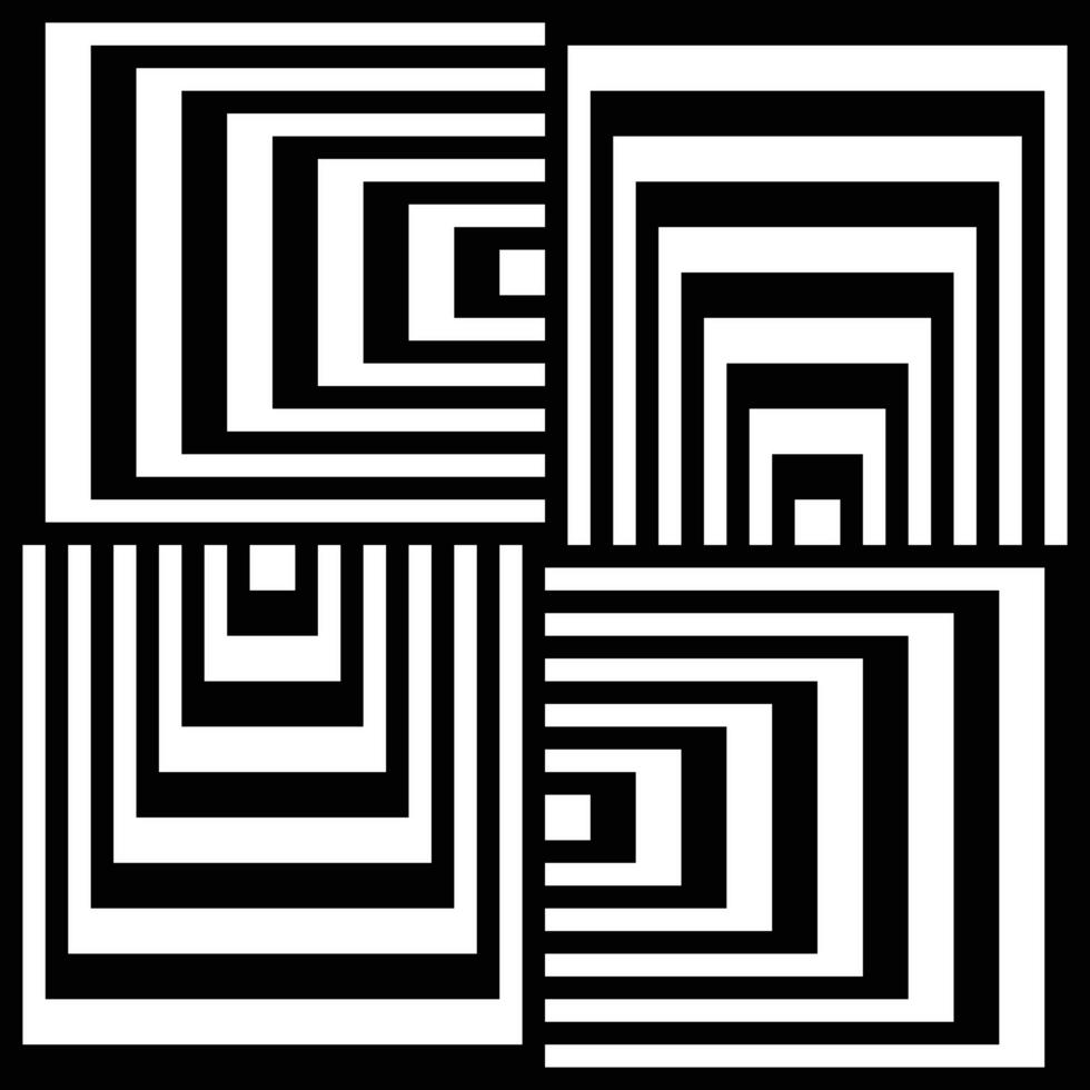 schwarz-weißer abstrakter Op-Art-Hintergrund vektor