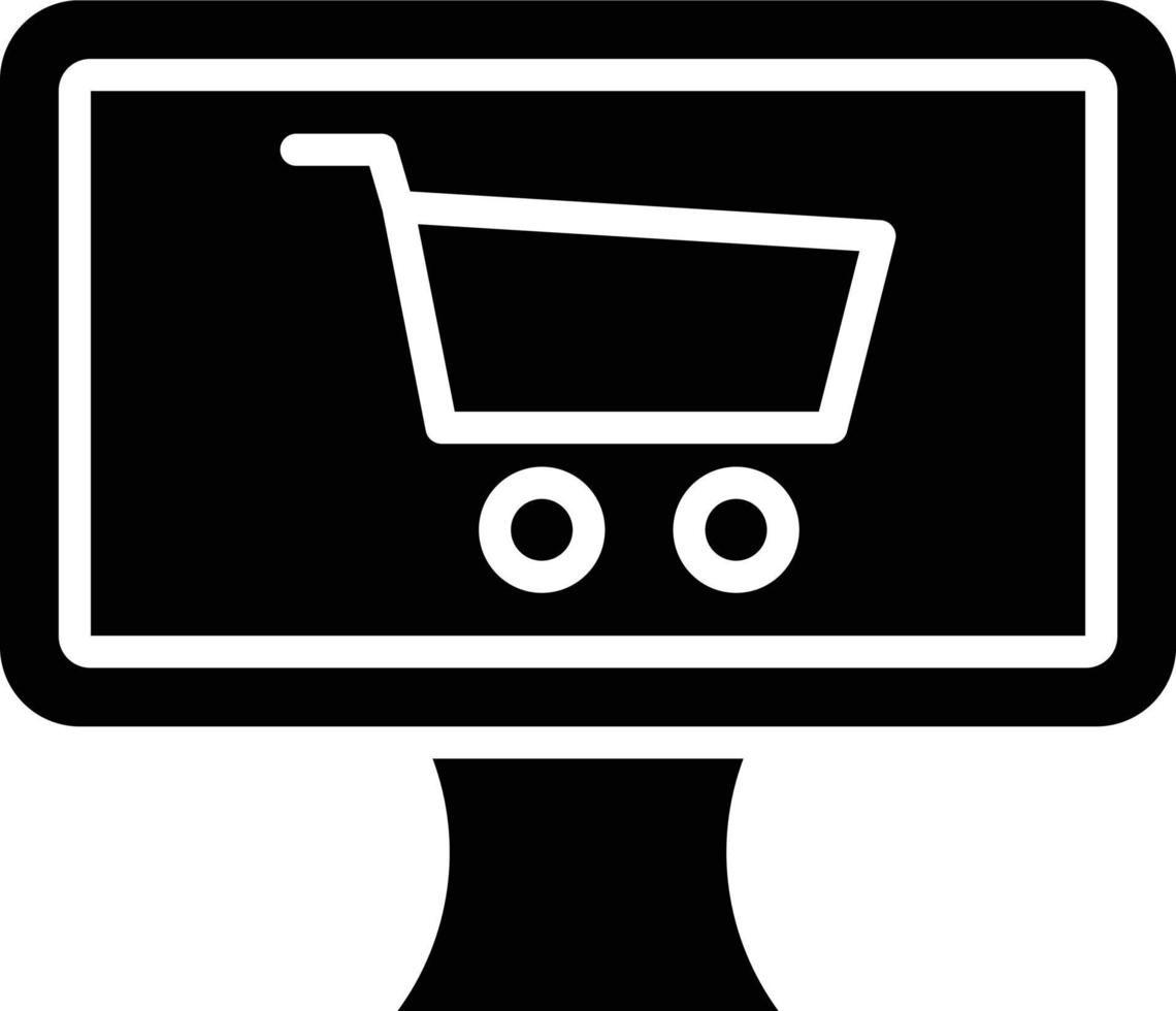 Symbolstil für Online-Shopping vektor