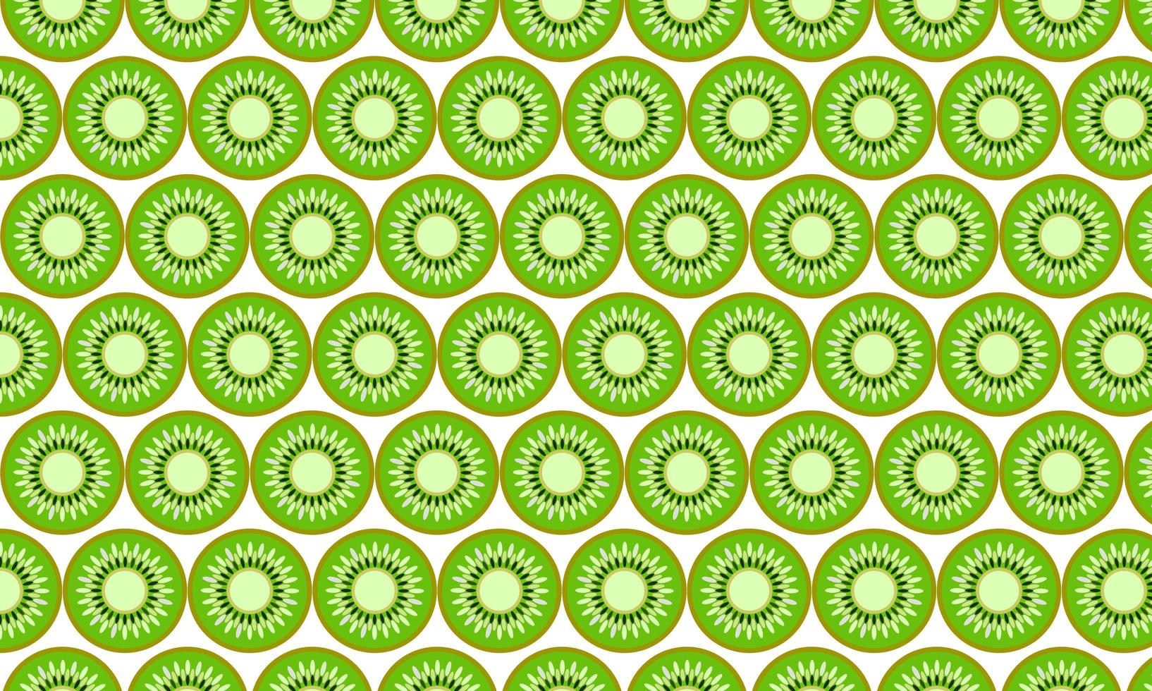grönt kiwi skivmönster vektor