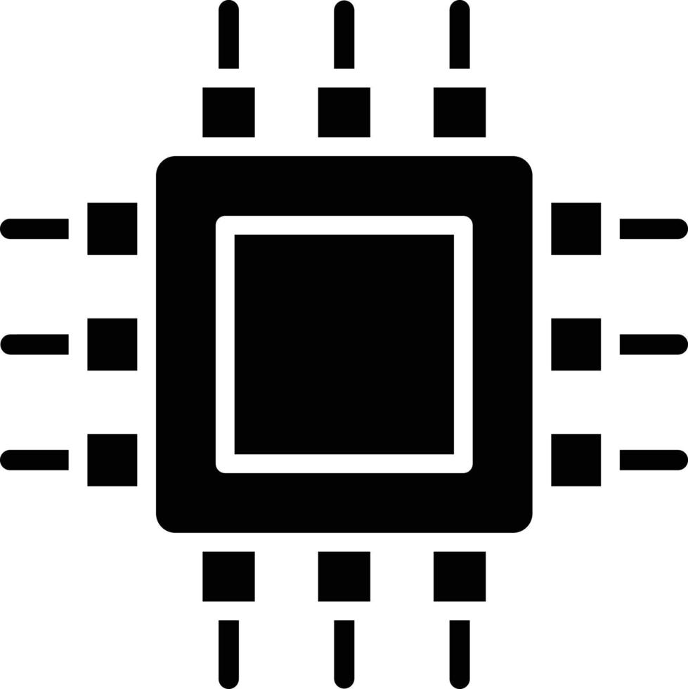 CPU-Symbolstil vektor