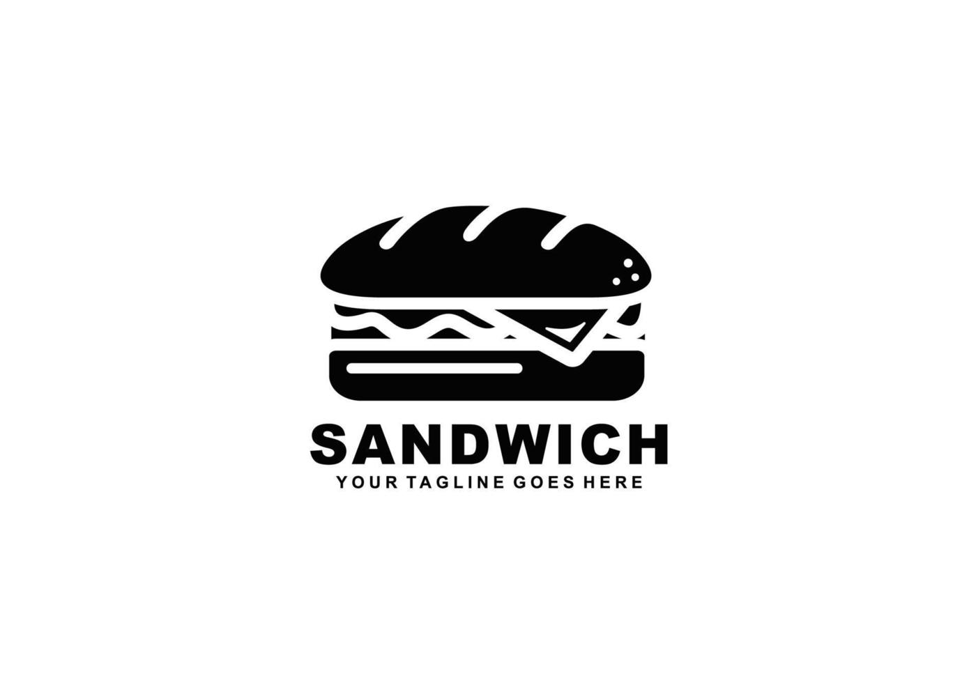smörgås logotyp design vektor