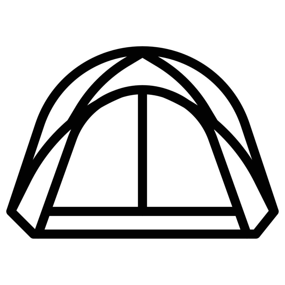 Zelte-Symbol. Campingzelt und Plane. Vektor-Illustration. vektor