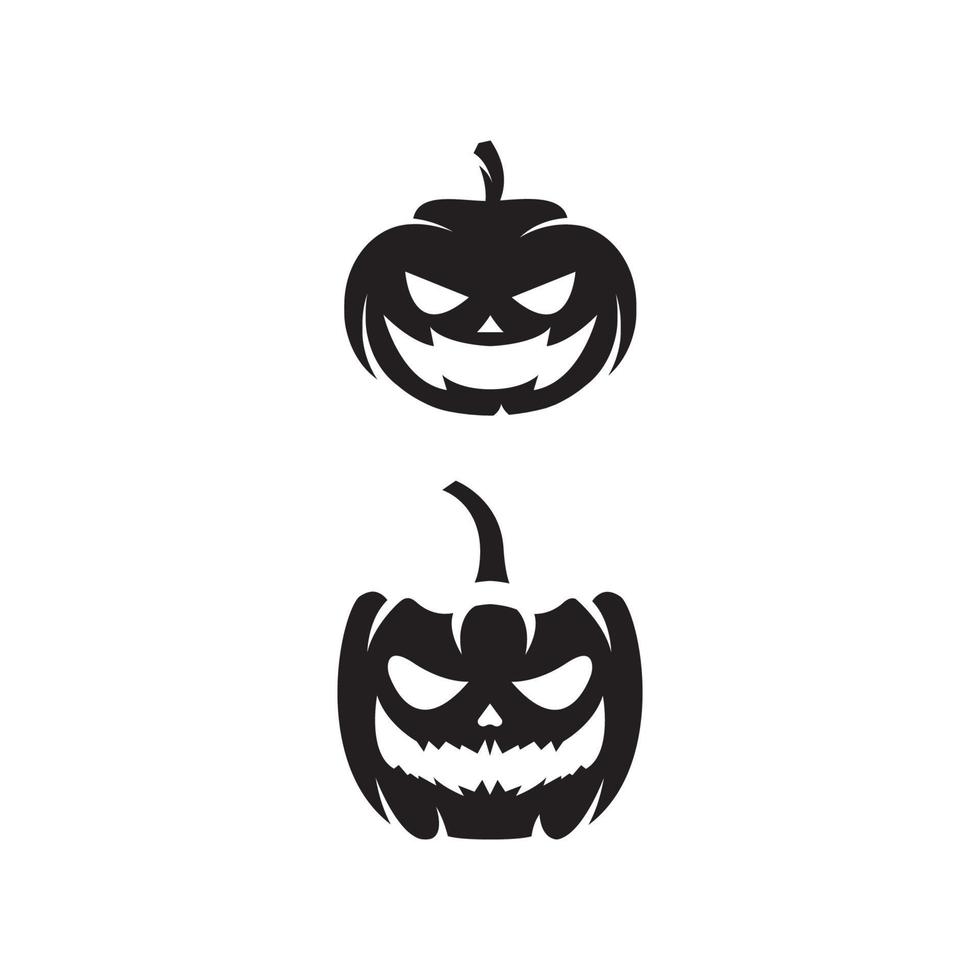 Kürbis mit Lächeln für Ihr Design für die Halloween-Party vektor