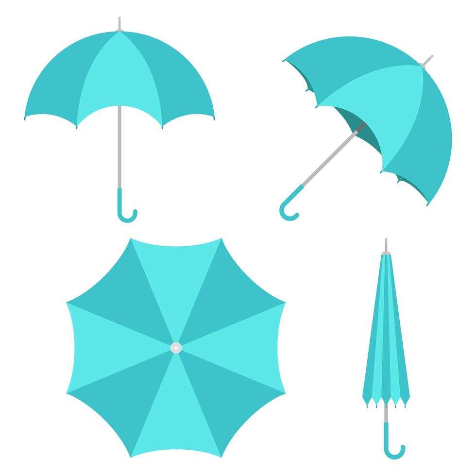 paraply isolerad på bakgrunden vektor