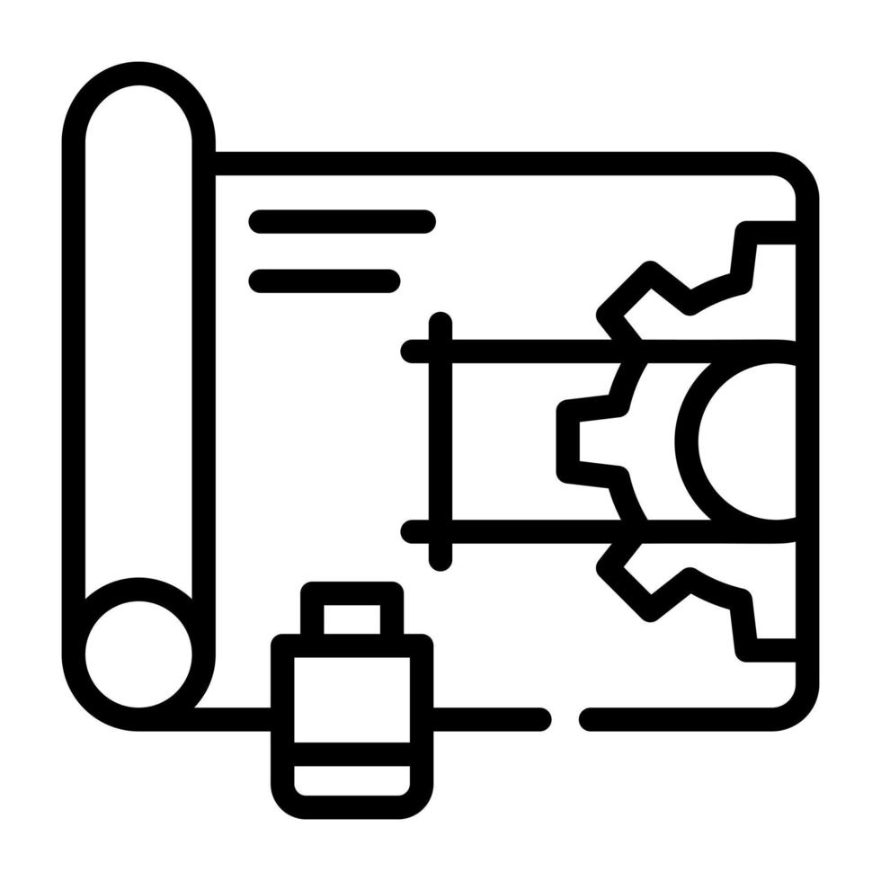 gebrauchsfertiges Liniensymbol des Wohndesigns vektor