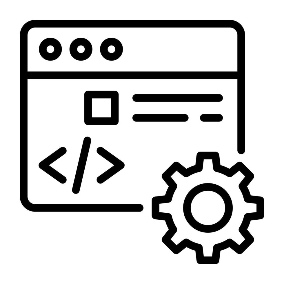 Symbolvektor für produktive Analyseumrisse vektor