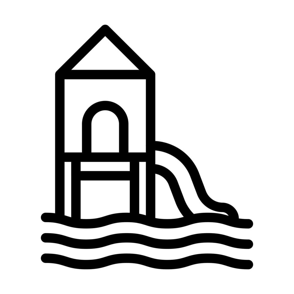 Wasserpark-Icon-Design vektor