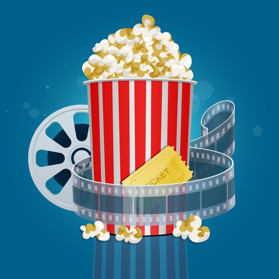 Filme Popcorn Design vektor