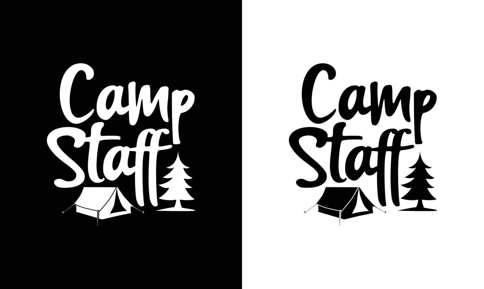 Camping-Zitat-T-Shirt-Design, Typografie vektor