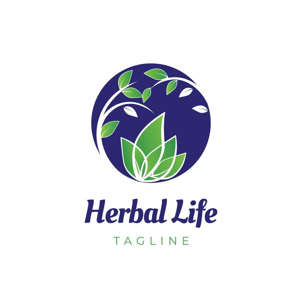 pflanzliches Leben Logo Zeichen Symbol Symbol vektor