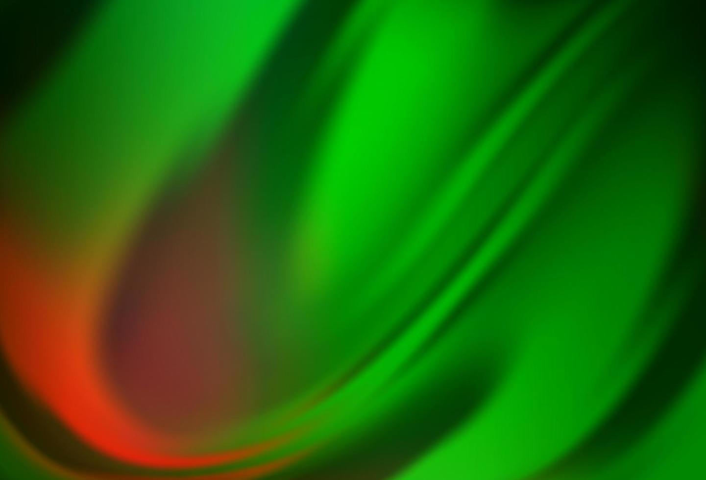 hellgrüner, roter Vektor verschwommener Glanz abstrakter Hintergrund.