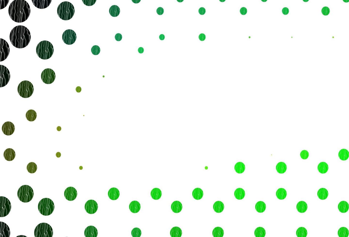 ljusgrön, gul vektormall med cirklar. vektor