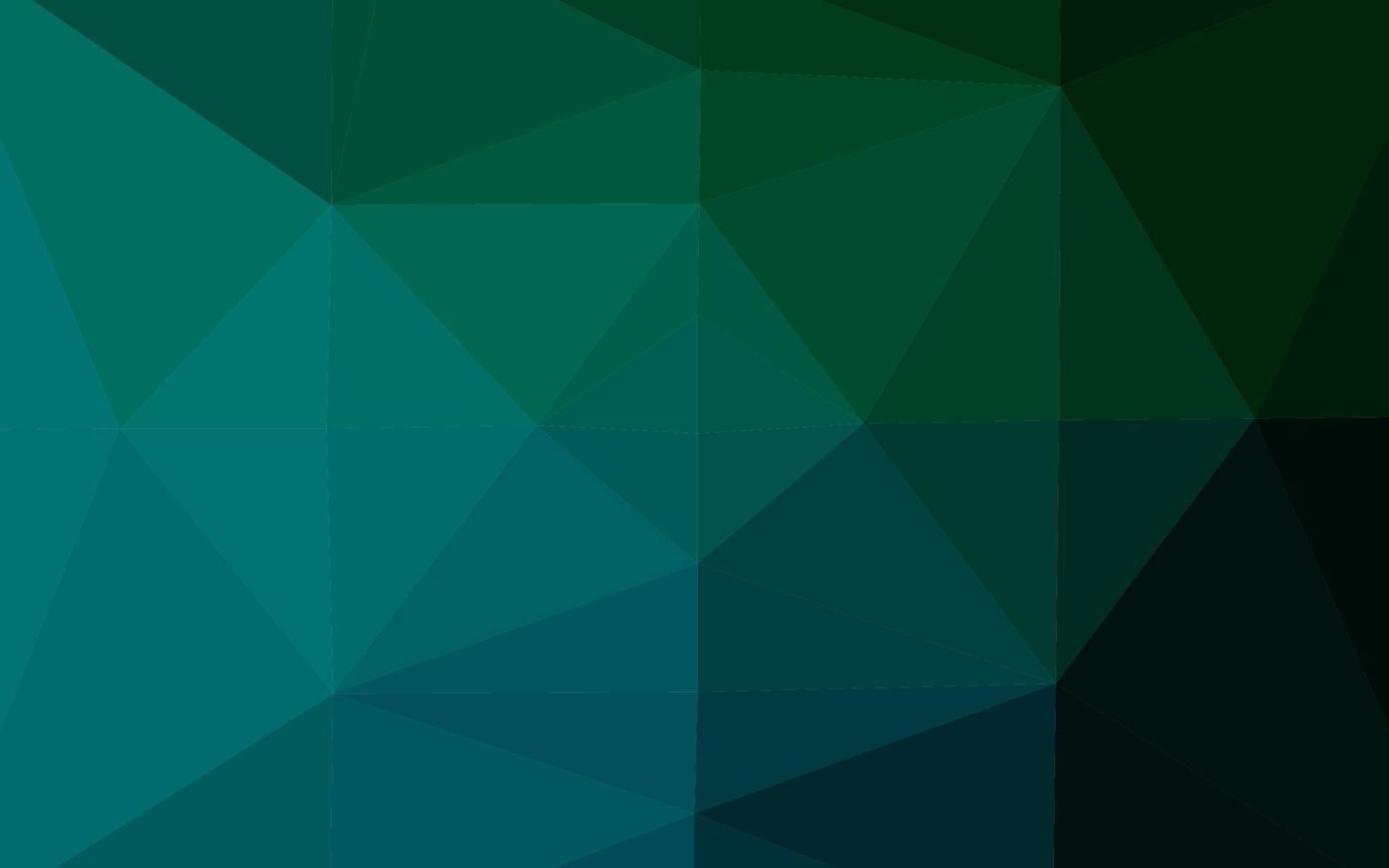 mörkblå, grön vektor lysande triangulär mall.