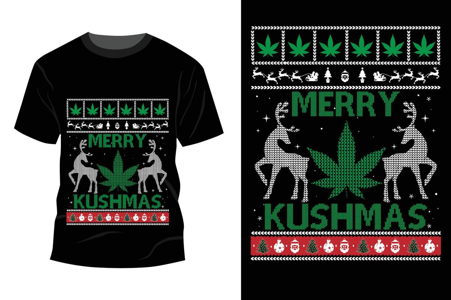 Weihnachts-T-Shirt-Design vektor