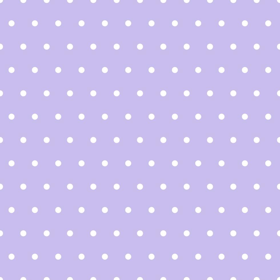 vit punkt med sömlös mönster på lila bakgrund. vektor