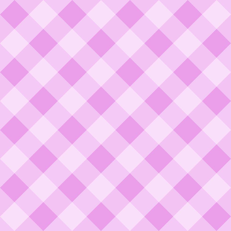 rosa Gingham Musterdesign Hintergrund. vektor