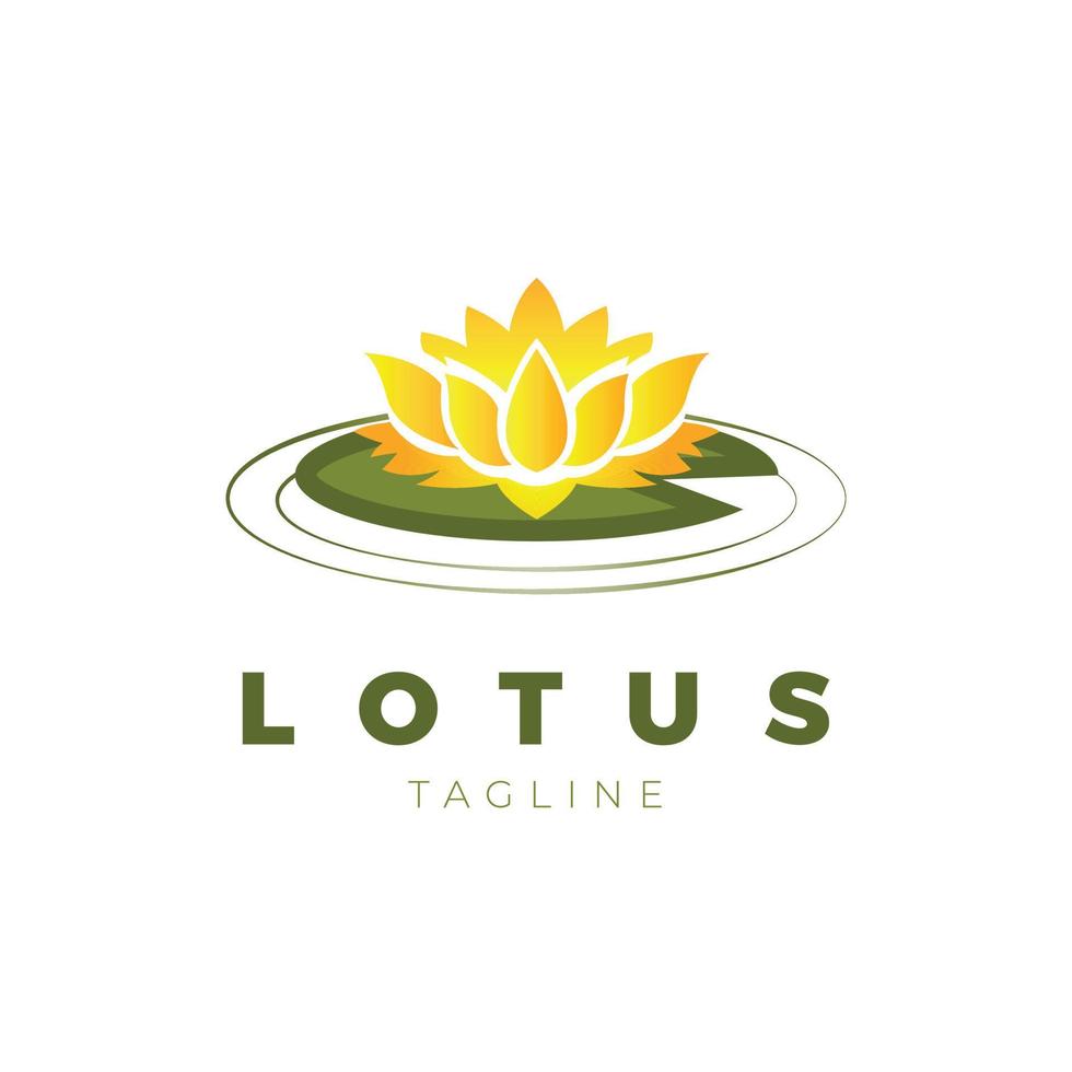 blomma lotus logotyp tecken symbol ikon vektor