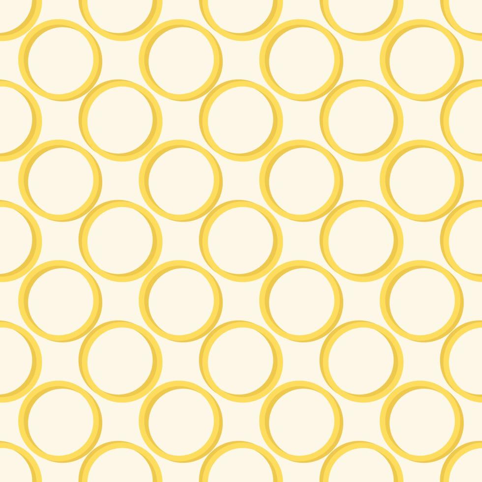 mönster av gul ringar vektor