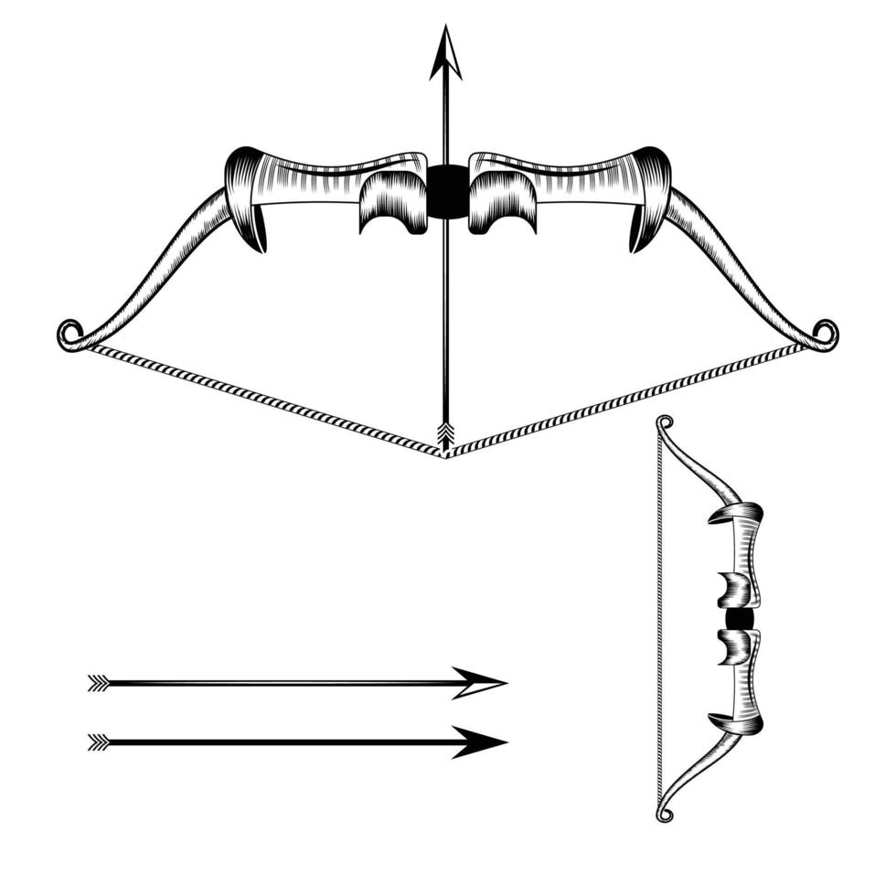 bågskytte vektor illustration