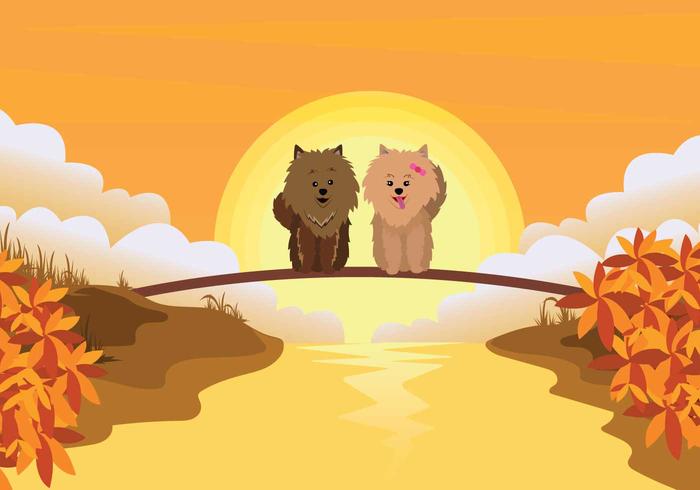 Gratis Pomeranian Illustration vektor