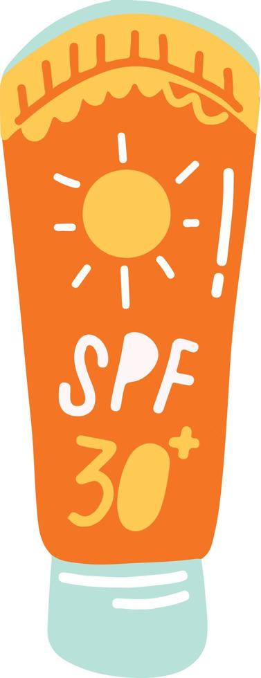 fröhliche sunblock sommerferienillustration vektor