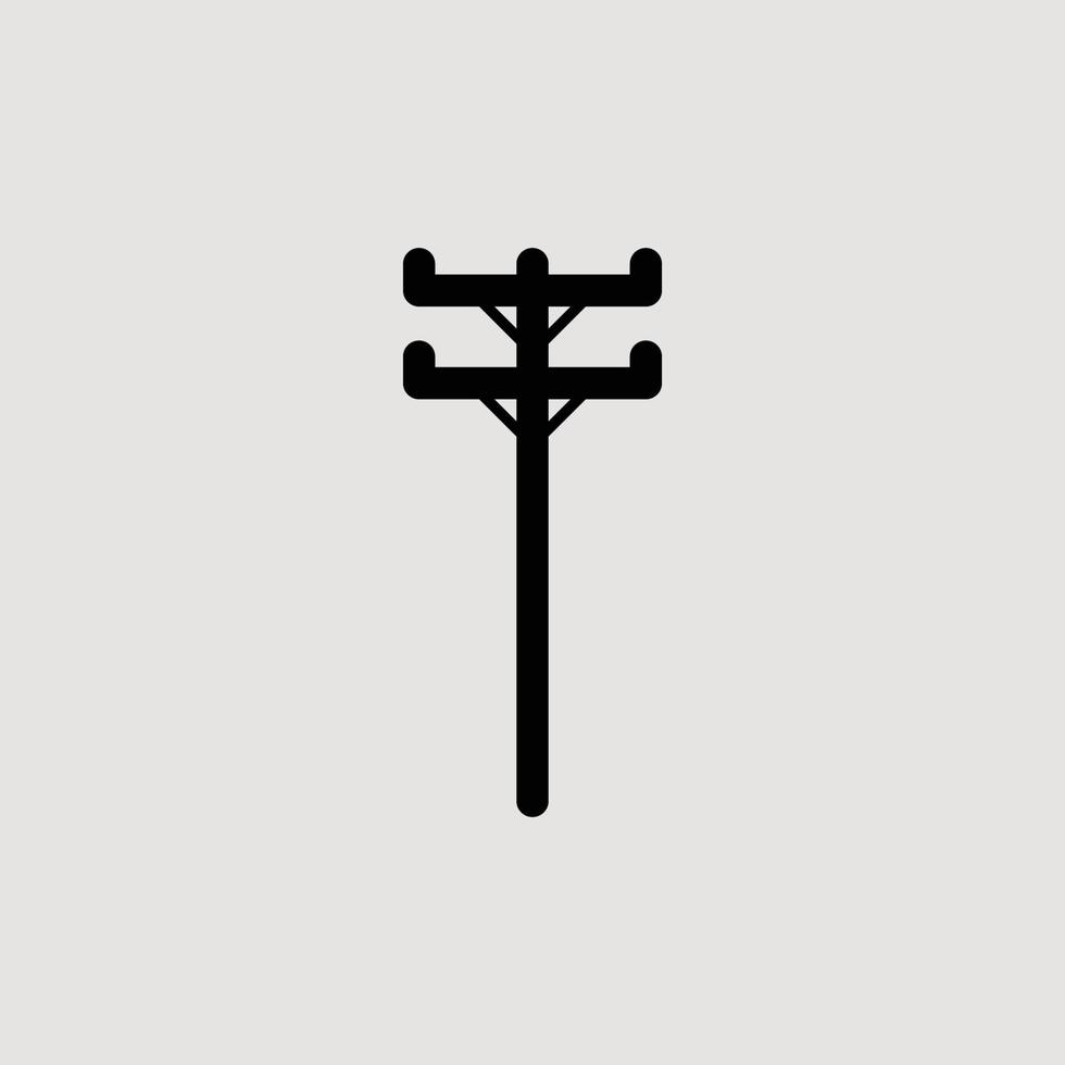 Design-Vorlage für Strommast-Symbol, Vektor-Logo vektor