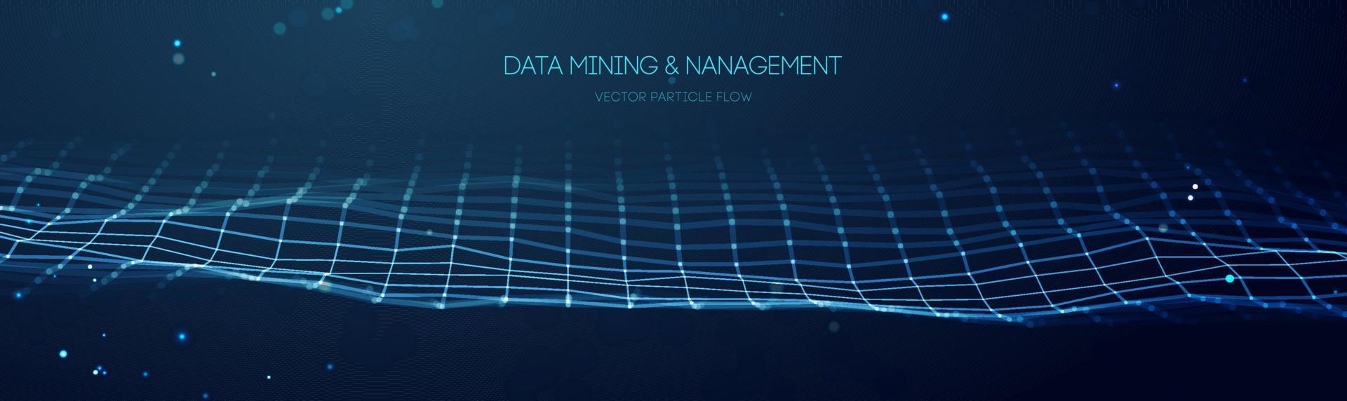 blå teknologi bakgrund. data brytning och förvaltning. strömma baner data överföra vetenskap illustration. finansiera begrepp företag programvara . digital information nätverk förbindelse. eps 10. vektor