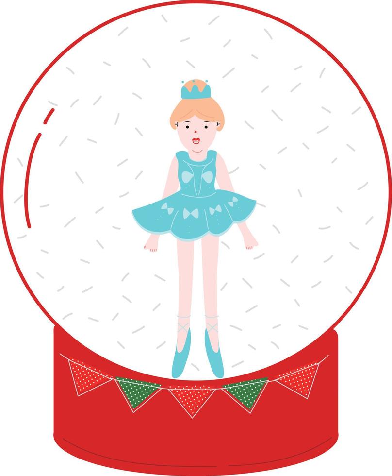 jul kristall boll. girlander, flaggor, etiketter, bubblor, band och klistermärken. samling av glad jul dekorativ ikoner. illustration. vektor